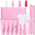 Makartt Poly Nail Gel KitPink Nail Extension Gel Acrylic Gel Nail LED