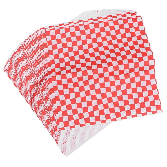Food Paper BBQ Wrapping Red Toilet Papaer Burger Wrappers Liners Useful 200 Sheets