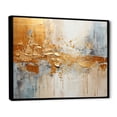 thumbnail image 2 of Designart "Gleaming Gold I" Abstract Collages Floater Framed Wall Decor, 2 of 7