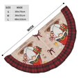 thumbnail image 3 of Sigee Christmas Gnome star for Christmas Decoration Tree Skirt Christmas Plaid Tree Skirt,Christmas home decor Holiday Tree Skirt Fits TChristmas Tree-48", 3 of 6