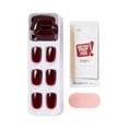 thumbnail image 4 of KISS imPRESS  Press on Nails, Cherry Up, Red, Short Squoval, 30 Count, 4 of 11