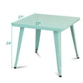 thumbnail image 4 of Costway 27'' Kids Steel Square Table Children Play Learn Activity Table Indoor Outdoor, 4 of 10