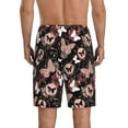 thumbnail image 3 of Fotbe Butterflies1 Pajama Shorts for Men, Men's Pajama Bottoms, Sleepwear,Short Pajama Pants-3X-Large, 3 of 9