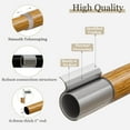 thumbnail image 4 of Yokila Farmhouse Brown Curtain Rods for Windows 36 to 150 Inches Adjustable Length Heavy Duty 1" Diameter Single Window Curtain Rod with Decorative Finials for Living Room Bedroom Dining Room Kitchen, 4 of 12