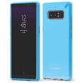 thumbnail image 2 of Case and Screen Protector for Note 8, PureGear [Aqua Blue] SlimShell Hard Cover AND Tech21 ImpactShield Full-Size Display Guard for Samsung Galaxy Note 8 (SM-N950), 2 of 10