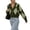 Green, variant on Rrxhxhs Cardigan Sweaters for Women Argyle V-Neck Knit Button Front Long Sleeve Cropped Vintage Casual Layering Top