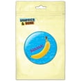 thumbnail image 1 of Sketchy Banana Pinback Button Pin Badge, 1 of 2