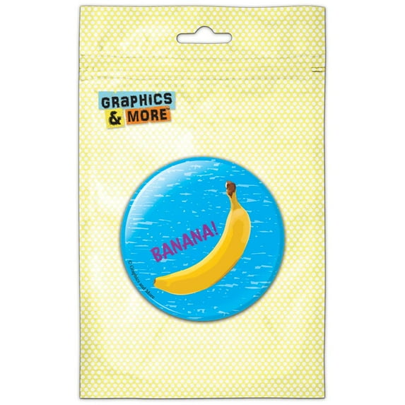 Sketchy Banana Refrigerator Button Magnet