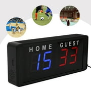 Mini Scoreboard LED Scoreboard with Remote Control for Indoor/Outdoor Games, Tabletop Electronic Digital Scoreboard