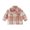 Pink 7, variant on KOMOO Toddler Flannel Plaid Jacket Long Sleeve Lapel Shacket Jackets Baby Boy Girls Button Flannel Shirts Coats