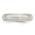 thumbnail image 5 of Sterling Silver 5mm Satin Half Round with Edge Lines Size 7 Band, 5 of 6