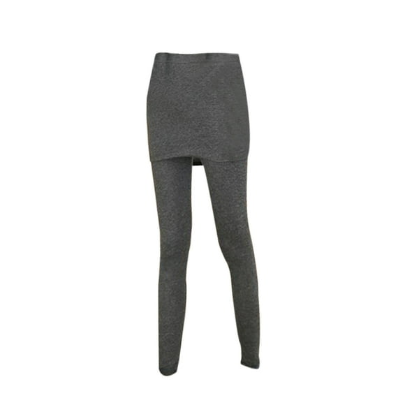 unbranded Leggings Con Falda Adjunta En Oscuro Estilo Casual Para Mujer Con Elasticidad