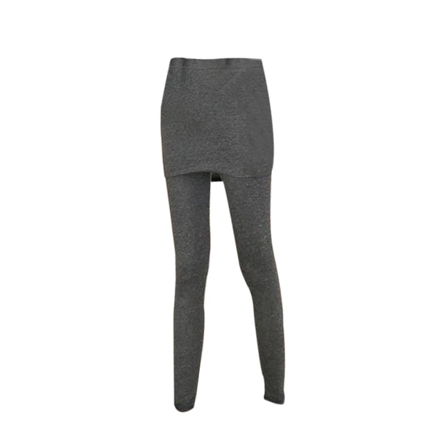 unbranded Leggings Con Falda Adjunta En Oscuro Estilo Casual Para Mujer Con Elasticidad