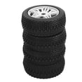 thumbnail image 4 of Pneus en Caoutchouc, Roues de Voiture RC Écologiques 4 Pcs Coussinage Fort Surface Inégale Universelle pour Voiture Télécommandée 1/8 Noir, Rouge, Blanc, 4 of 7