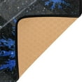 thumbnail image 4 of 60x39in Area Rug Machine Washable Floor Mats Skid-Resistant Backing Carpet for Home Kitchen Bedroom Blue Snowflake Pattern, 4 of 7