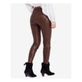 thumbnail image 2 of FREE PEOPLE Womens Brown Faux Fur High Waist Casual Pants 24 Waist, 2 of 4