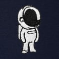 thumbnail image 2 of Dalix Astronaut Embroidery Relaxed Hoodie Soft Fleece Sweatshirt Drawcord Fit Lounge Mens in Navy Blue L Large, 2 of 5
