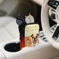 thumbnail image 3 of SEANATIVE Double Glasses Case for Women Men, Neoprene Zipper Eyeglass Pouch Water-Resistant Scratch-Proof Lightweight Travel Glasses Bag for Eyeglasses Sunglasses, Cat English Bulldog Print, 3 of 7