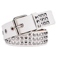 thumbnail image 1 of kurtrusly Ceinture Carrée à Rivets en Perles, Ceinture Pyramide en Métal, Ceinture Transfrontalière pour Hommes et Femmes, Ceinture de jeans punk à Quincaillerie, 1 of 9