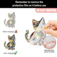 thumbnail image 2 of 2D Flat Acrylic Cat Figurine Decorative Ornaments, Colorful Kitten Animal Figurines With Stand Decor, 2 of 10