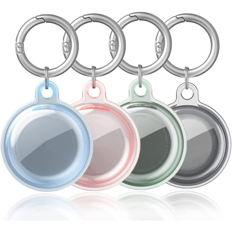 Aircovered AirTag Case with Keychain Loop Ring Holder Compatible with Apple  Air Tags - Silicone Skin and Protector Cover Accessories for Key-Ring, Dog  or Cat Collar - Available in 6 Colors – Typecase
