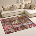 thumbnail image 2 of SKYSONIC Christmas Sweets Wooden Non-Slip Area Rug, Merry Xmas Floor Carpet Comfort Floor Mats Decor for Indoor Front Porch Living Room Bedroom Kitchen, 36"x24", 2 of 5