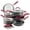 Pink, variant on Rachael Ray Create Delicious 11 Piece Nonstick Pots and Pans Set, Burgundy Handles