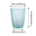 thumbnail image 3 of Acrylic Drinking Glasses, Plastic Reusable Tumblers Drinkware Unbreakable Water Glasses Cups Stackable & Dishwasher Safe For Home Outdoors Restaurant, Light Blue 2.2X3.07X4.49Inch Home Decor, 3 of 5
