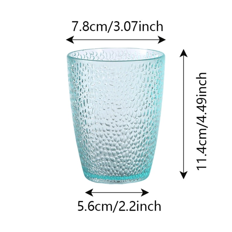 1-4PC Clear Acrylic Drinking Glasses, Unbreakable Reusable Tumblers with  Hobnail Pattern, Stackable Water Cups for Home Outdoors Restaurant, ...