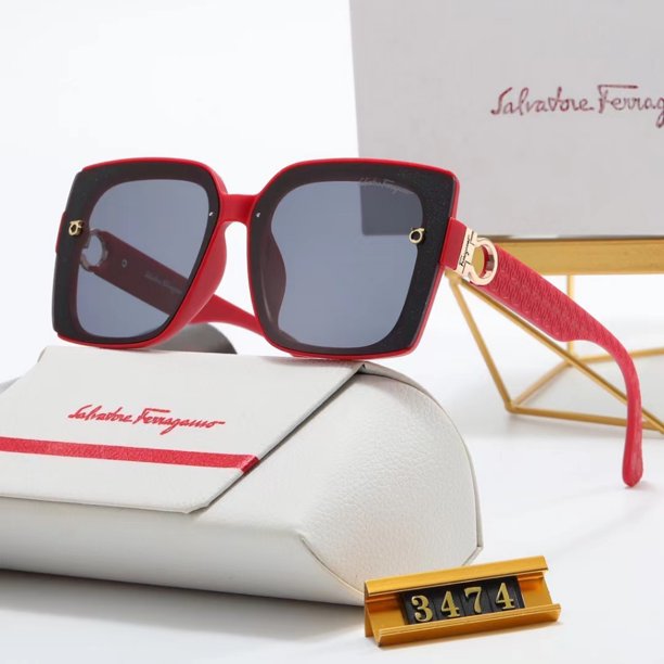 2023 Nuevo Salvatore Ferragamo Gafas De Sol De Marca De Lujo Clásica Tendencia De Moda Retro Mujeres Hombres Piloto