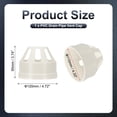thumbnail image 2 of Uxcell Bouchon de Vidange en PVC, Bouchon de Tuyau de 4,3 Pouces, Bouchon de Cheminée Rond pour Système d'Échappement de Ventilation de Tuyau DWV, Blanc, 2 of 5