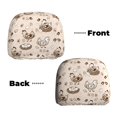 thumbnail image 6 of Kdxio Retro Rooster Pattern Print 2 Piece Car Head Rest Covers Set Auto Front/Rear Seats Headrest Cover Universal Fit Most Cars,Sedan, SUV, 6 of 9