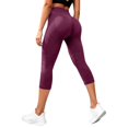 thumbnail image 3 of Cellulite Leggings JIANLAI High Stretch Tummy Control Butt Lifting Workout Capri Pants, Textured Knit Breathable Non‑See‑Through Yoga Capri Leggings, 3 of 3