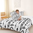 thumbnail image 5 of jejeloiu Rustic Bull Skull Full Size Comforter Sets Kids,Retro Cow Print Cowboy Hat Bedding Sets For Men,Reversible,3-Piece, 5 of 8