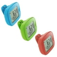 thumbnail image 2 of Graflsoa CR-873 Dual-Line Pedometer with Waist Clip: Track Steps, Calories, Distance & Time, 7-Day Memory, Green Display, 12/24H Clock, Compact Design, 2 of 6