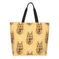 thumbnail image 3 of Fuzoiu German Shepherd Dog Print Tote Bags for Women,Shoulder Bag, Gym Tote,Top Handle Ladies Shoulder Bags for Work Beach Travel and Shopping Grocery, 3 of 9