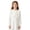 White, variant on Girls Hollow Out Cropped Knit Cardigan Solid Color Round Neck Long Sleeve Cover Up Tops Casual Lightweight Sweater