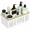 White/Gold, variant on Portablening & Shower Basket: Hard Plastic Organizer With Handle 4 Dividedpartments All-side Drainfor Bathroom Dorm Utility Colle