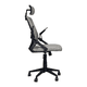 thumbnail image 5 of Silla de Oficina Gerencial con respaldo ergonómico, cabecera Gris y Negro, 5 of 8