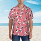 thumbnail image 2 of Balery French Bulldog Face Camisas hawaianas de manga corta para hombre, camisas playeras de corte holgado, camisas de vacaciones con botones,Small, 2 of 7