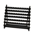 thumbnail image 4 of Expositor de pendientes, soporte para pendientes, base estable, almacenamiento de madera de varios niveles Negro, 4 of 9