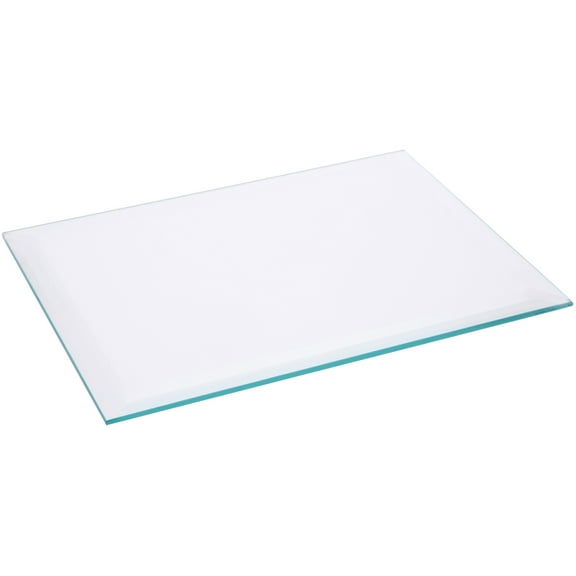 Plymor 6" x 8" Rectangle, 5mm Thick Beveled Clear Glass