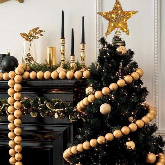 Christmas Tree Topper Star, Lighted LED Five-Point Star Tree Top Decoration for Holiday Trees, Home and Xmas Party Decorations