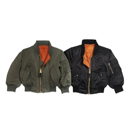 Kids MA-1 Flight Jacket - Size Large Sage
