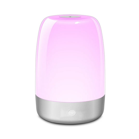 Gentle Wake Up Alarm Clock Option Sunrising Simulated Colorful LED Bedsides Lamp Perfectly For Regular Sleep Schedules