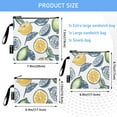 thumbnail image 3 of Dailycode Reusable Ziploc Bags Leakproof Sandwich Snack Freezer Bags Lime and Lemon 3 pack, 3 of 7