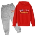 thumbnail image 1 of Fshinging Children Clothes Set Valentine'S Day Plus Size Pullover Tops And Sweatpants 2 Piece Set Ensemble De Vêtements, 1 of 2
