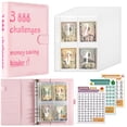 thumbnail image 1 of Budget Binder 100 Envelopes Money Saving Challenge Book, with Cash Envelope, A5 Budget Binder Planning Booklet for Budget Planning and Saving Money Easily Save $5,050, Pink, 1 of 7