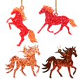 thumbnail image 1 of Pendentif Cheval Décorations du Nouvel An Chinois, Pendentif Porte-Bonheur Année du Cheval 2026, Ornement Chevaux Rouges Brillants en Acrylique 2D pour Décoration Salon Chambre Voiture Bureau, 1 of 1
