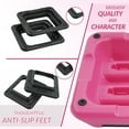 thumbnail image 4 of Signature Fitness Adjustable Aerobic Step Platform with 4 Risers, Non-Slip Stepper for Home Gym Workouts – 16", 28", 43", Pink/Blue/Gray, 4 of 5
